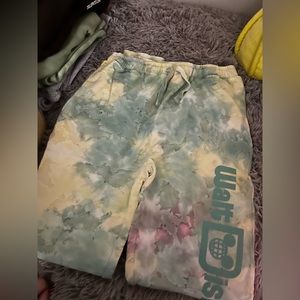 Tie dye woman’s disney joggers
